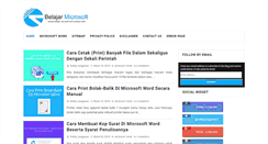Desktop Screenshot of belajarmicrosoft.com